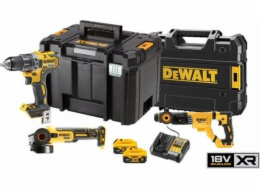 Dewalt 18v xr sada elektrického nářadí combo set dcd791;dcg405, dch263;2 baterie 5ah, nabíječka.