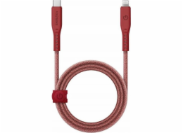 Energea USB kabel ENERGEA Flow USB-C - Lightning C94 MFI kabel 1,5m červený/červený 60W 3A PD Fast Charge