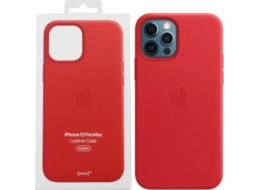 Pouzdro Apple Apple MHKJ3ZE/A iPhone 12 Pro Max 6.7 červené/červené kožené pouzdro MageSafe