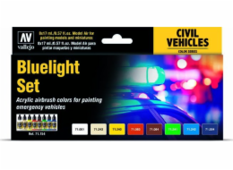 Vallejo : Civilní vozidla – sada Bluelight (8x17 ml)