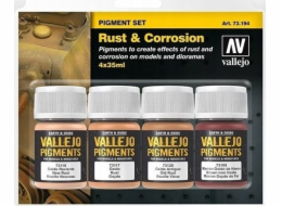 Vallejo : 73.194 - Pigmentová sada - Rust & Corrose (4x35 ml)