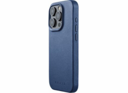 Kožené pouzdro Troubadour Goods Limited Mujjo – kožené pouzdro kompatibilní s MagSafe pro iPhone 15 Pro (monaco blue)