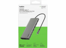 Belkin USB adaptér Belkin CONNECT USB-C 8-v-1 jádro pro 2 monitory INC015btSGY-CZ