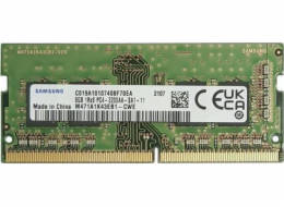 Paměť notebooku Samsung SODIMM, DDR4, 8 GB, 3200 MHz, CL22 (M471A1K43EB1-CWE)