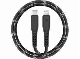 Energea USB-C – Lightning USB kabel 1,5 m černý (CBL-NFCL-BLK150)