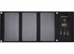 Powerbanka 4smarts Solární panel VoltSolar 21W + powerbanka 10000mAh Černá 540531