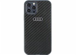 Audi Carbon Fiber iPhone 12/12 Pro 6.1 černý/černý pevný obal AU-TPUPCIP12P-R8/D2-BK