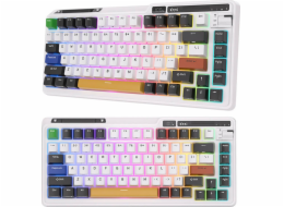 Bezdrátová mechanická klávesnice Royal Kludge KZZI K75 pro RGB, Eternity Switch (černá a bílá)