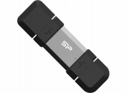 SILICON POWER Pendrive C51 64GB USB-A USB-C 120MB/s Silver