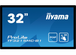 Dotykový monitor IIYAMA ProLite TF3215MC-B2, 31,5" kioskový LED, PCAP, USB, VGA/HDMI, lesklý, bez rámečku, černý