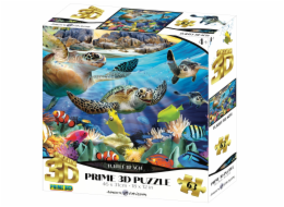 PRIME 3D PUZZLE - Želva 63 dílků