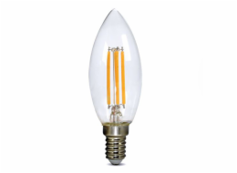 Solight LED žárovka retro, svíčka 4W, E14, 3000K, 360°, 440lm