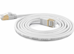 Wantec  Extra dünnesCat.7 RohCable SSTP Patch kabel - 3 m - Cat.7 RohCable - S/FTP (S- STP) - RJ- 45 - RJ- 45 - bílý (7120)