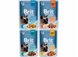 Brit Premium Cat Pouches Dinner Plate 400g (4x100g) kapsičky pro kočky