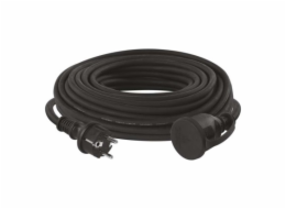 Venkovní prodlužovací kabel 25m / 1 zásuvka / černý / guma-neopren / 230 V / 2,5mm2