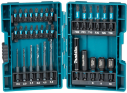 Makita B-66896 sada torzních bitů a vrtáků 1/4" Impact Black, 33 ks