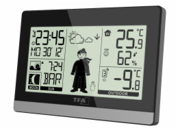 TFA domácí meteostanice s předpovědí počasí a postavičkou WEATHER BOY - černá 