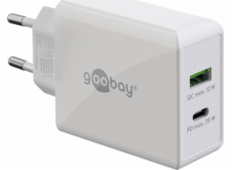 duální rychlá nabíječka goobay USB-C PD 30 wattů