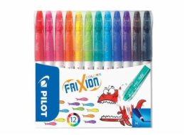 PILOT Fixy "Frixion Colors", sada,12 barev, 0,39-0,7 mm, vymazatelný 