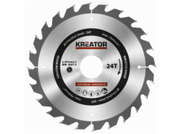 Kreator KRT020412 - Pilový kotouč na dřevo 170mm, 24T