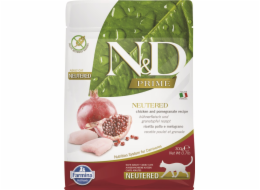 N&D PRIME CAT Neutered Chicken & Pomegranate 300g granule pro kastrované kočky