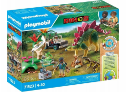 PLAYMOBIL 71523 Výzkumný tábor dinosaurů s dinosaury, stavební hračky