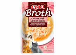 Churu Cat CIAO Broth Chicken with Salmon Recipe 40g