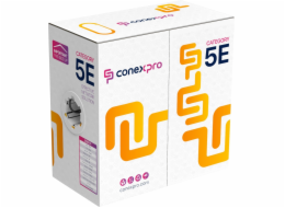 Conexpro FTP kabel venkovní, CAT5e, PE, 24 AWG, 305m, černý