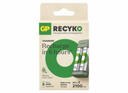 Nabíječka baterií GP Eco E221 + 2× AA ReCyko 2100