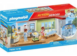 Hračka na stavbu porodnice PLAYMOBIL 71616 Action Heroes