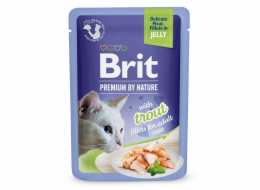 BRIT Premium by nature Trout fillets - mokré krmivo pro kočky - 85g