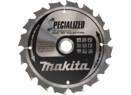 Makita kotouč pilový dřevo SPECIALIZED se zapuštěnými zuby 165x2x20mm 16Z (B-33037)