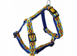 DINGO Guard Winnetou Blue Dvoupáskový postroj pro psy - Velikost L 2,5x54-100 cm