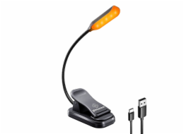 Bezdrátová lampa Glocusent s klipem, USB-C (černá)