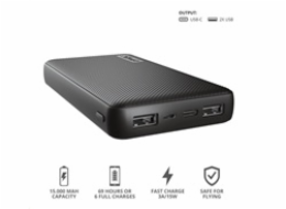 BAZAR - TRUST powerbanka Primo Powerbank 15000 mAh ECO