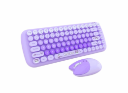 MOFII Candy New 2.4G Wireless Keyboard + Mouse Set (Purple)