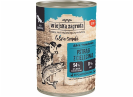 WIEJSKA ZAGRODA Forest flavors Trout with veal - vlhké krmivo pro psy - 400g