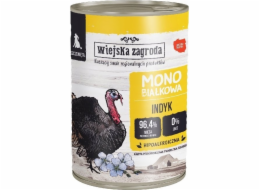 WIEJSKA ZAGRODA Štěňata Monoprotein Turkey - mokré krmivo pro psy - 400g