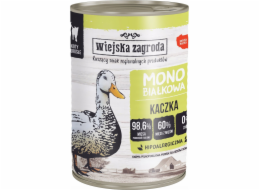 WIEJSKA ZAGRODA Monoprotein Duck - mokré krmivo pro kočky - 400g