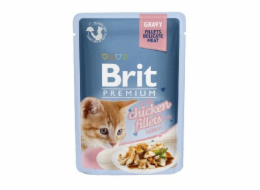 BRIT Premium Kitten Chicken fillets - mokré krmivo pro kočky - 85g