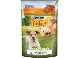 PURINA Friskies Chicken with carrot in sauce - vlhké krmivo pro psy - 85g