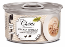 CHERIE Chicken and liver mix - mokré krmivo pro kočky - 80g