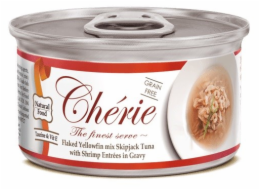 CHERIE Tuna with shrimp mix in gravy - mokré krmivo pro kočky - 80g