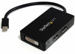 StarTech DisplayPort Mini AV adaptér - HDMI - D-Sub (VGA) - DVI-D černý (MDP2DPDVHD)