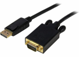 StarTech DisplayPort – kabel D-Sub (VGA) 1,8 m černý (DP2VGAMM6B)