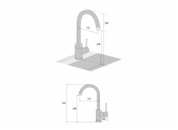 CONCEPT Dřezová baterie BDG3334be BÉŽOVÁ