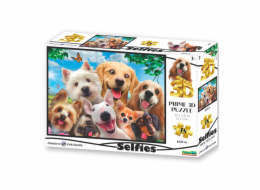 PRIME 3D PUZZLE - Pes Selfie 48 dílků