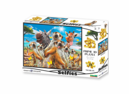 PRIME 3D PUZZLE - Surikata Selfie 48 dílků