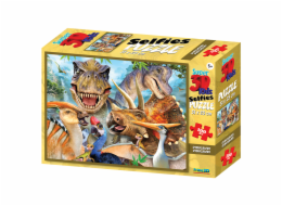 PRIME 3D PUZZLE - Dinosaur Selfie 100 dílků