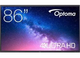 Optoma 5863RK IFPD 86" -  interaktivní dotykový, 4K UHD, multidotyk 40prstu, Android 13, 8GB RAM/ 64GB ROM